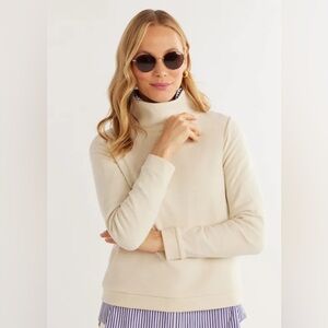 Dudley Stephens terry fleece turtleneck in cream